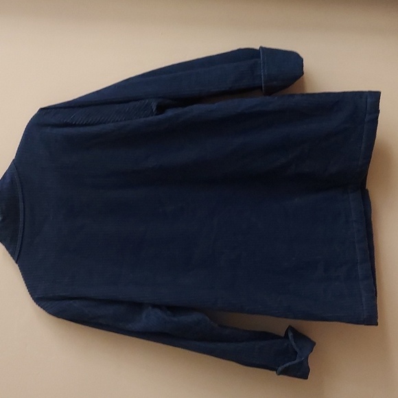 BLAIR Teal Blue Button Down Faux Fur Lined Corduroy Jacket - Picture 8 of 16